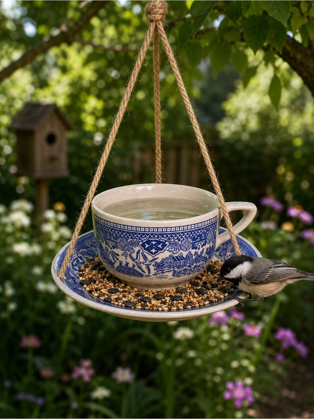 HOMEMADE - Teacup Bird Feeder